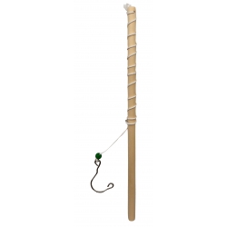 CANNE A PECHE 34 CM BOIS