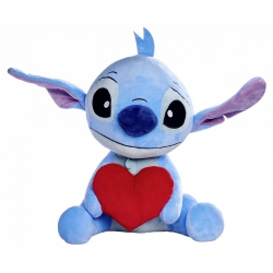 PELUCHE DISNEY STITCH COEUR 50 CM