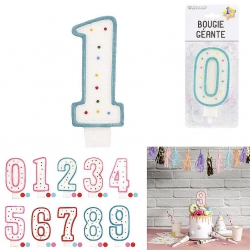 BOUGIE ANNIVERSAIRE GEANTE 12.7 CM