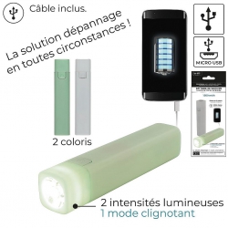 BATTERIE DE SECOURS 1500MAH LAMPE USB