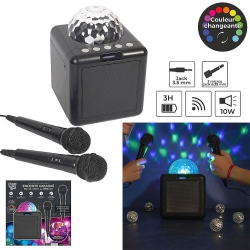ENCEINTE KARAOKE DISCO AVEC 2 MICROS