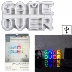 LAMPE LED EFFET NEON GAME OVER USB