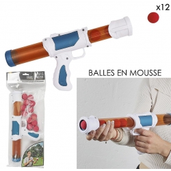 PISTOLET 32 CM LANCEUR DE BALLES EN MOUSSE