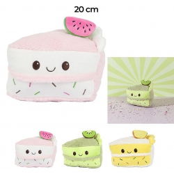PELUCHE PART DE GATEAU 20 CM KAWAII