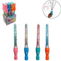 BATON BULLE DE SAVON 37 CM AVEC 3 SOUFFLEURS 160 ML