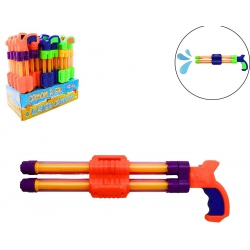 PISTOLET A EAU CANON POMPE 2 JETS 40 CM PRESSION