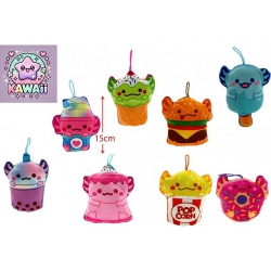 PELUCHE FOOD 8 ASSORTIS 15 CM AXOLOTL KAWAII