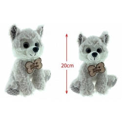 PELUCHE HUSKY 20 CM