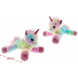 PELUCHE LICORNE ARC-EN-CIEL 20 CM