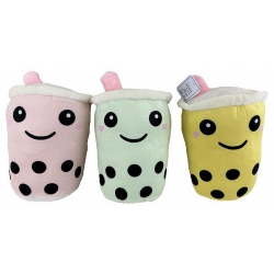 PELUCHE BUBBLE TEA 3 ASSORTIES 18 CM