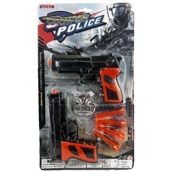 PANOPLIE DE POLICE 2 REVOLVERS ET 4 FLECHES