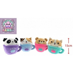 PELUCHE ANIMAL TASSE KAWAII...