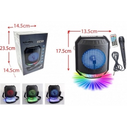 ENCEINTE KARAOKE LUMINEUSE BLUETOOTH INOVALLEY