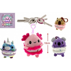 PORTE CLE PELUCHE DONUT ANIMAL KAWAII