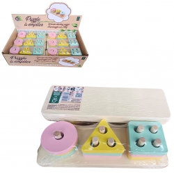 PUZZLE 4 FORMES A EMPILER EN BOIS