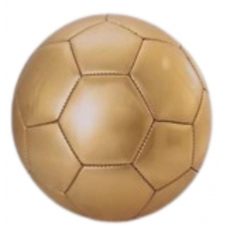 BALLON DE FOOT OR SIMILI CUIR N5