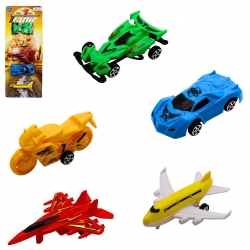 PANOPLIE 5 VEHICULES 10 CM