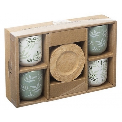 COFFRET 4 TASSES FLORAL...