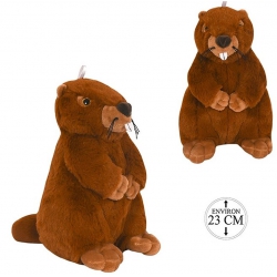 PELUCHE MARMOTTE 23 CM