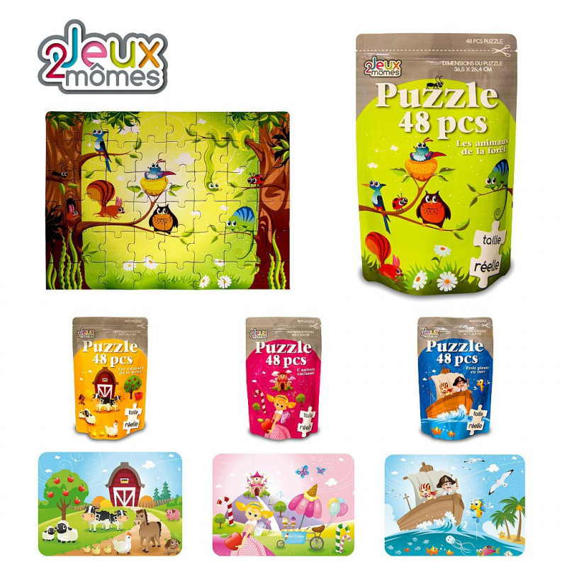 Puzzle 500 Pièces Animaux Des Prairies Pour Enfants Adultes Jouet  Multicolore W15 - Puzzle - Achat & prix