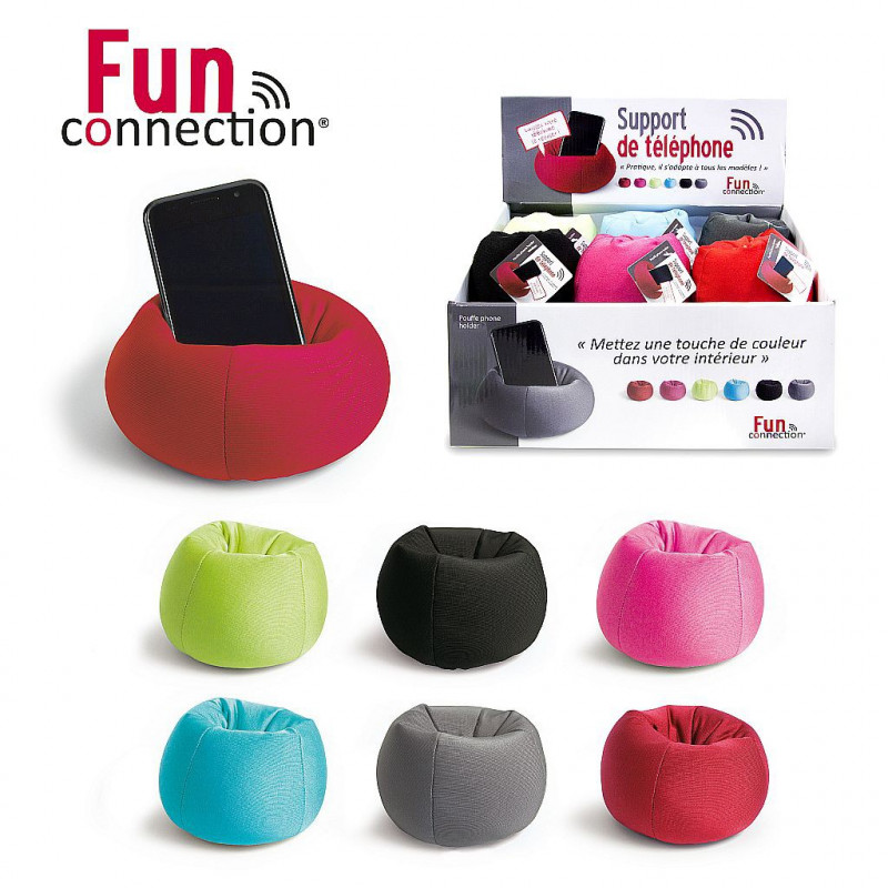 SUPPORT DE TELEPHONE POUF