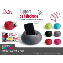 SUPPORT DE TELEPHONE POUF