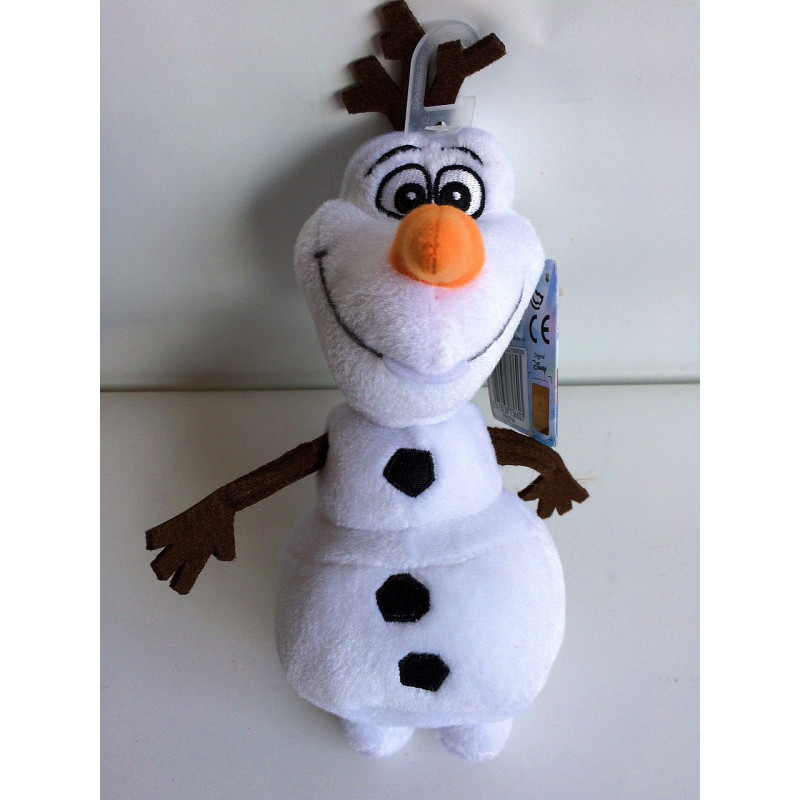 Peluche bonhomme de neige chapeau haut de forme bras jambes rayés r