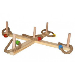 JEU D'ANNEAUX EN BOIS