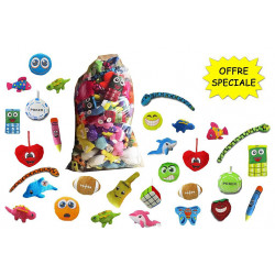 LOT DE PELUCHES ASSORTIES 12 CM