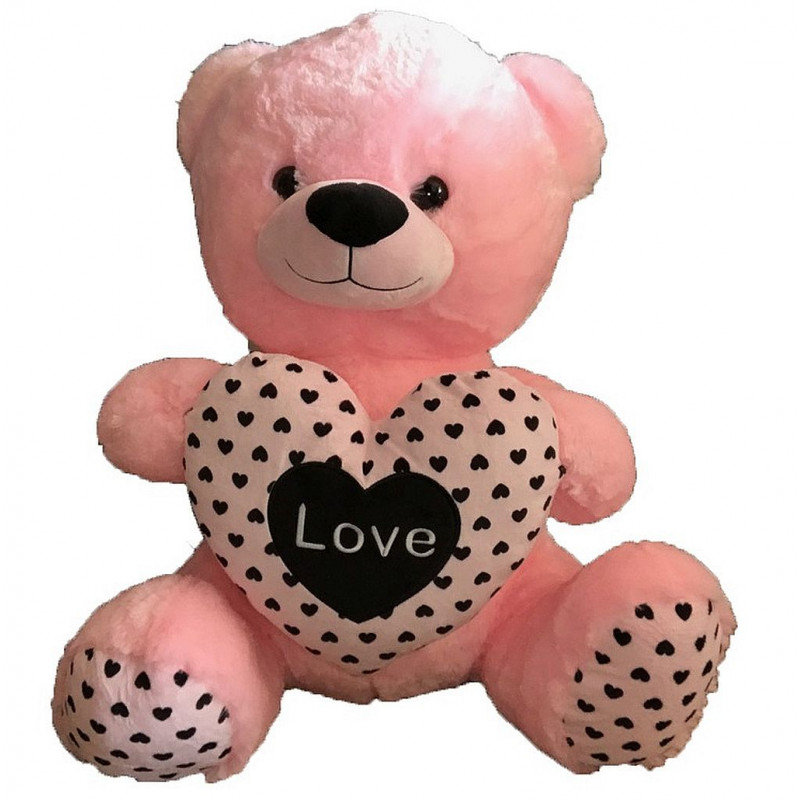 peluche ours rose