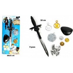 PANOPLIE DE PIRATE AVEC EPEE 18 CM