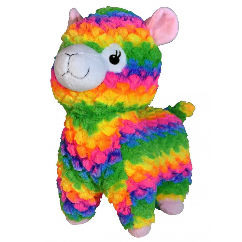 peluche lama arc en ciel