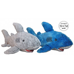 PELUCHE REQUIN 50 CM GRIS...