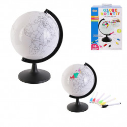 GLOBE ROTATIF 22 CM A PERSONNALISER