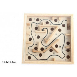 JEU DU LABYRINTHE BOIS 11.5 CM