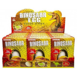 COFFRET OEUF FOSSIL DINOSAURE PHOSPHORESCENT