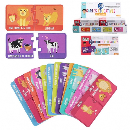 CARTE EDUCATIVE J APPRENDS LES ANIMAUX