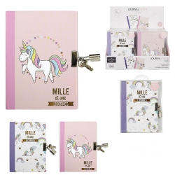 JOURNAL INTIME AVEC CADENAS LICORNE