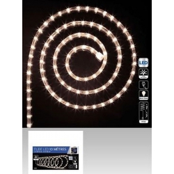 TUBE EXTERIEUR ET INTERIEUR LED 10 METRES BLANC CHAUD