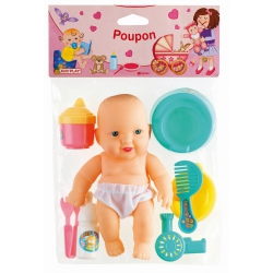 POUPON 17 CM ET ACCESSOIRES