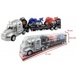 CAMION SEMI REMORQUE PORTE MOTO 51 CM