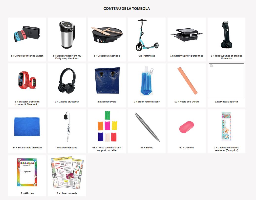 KIT 4 TOMBOLA