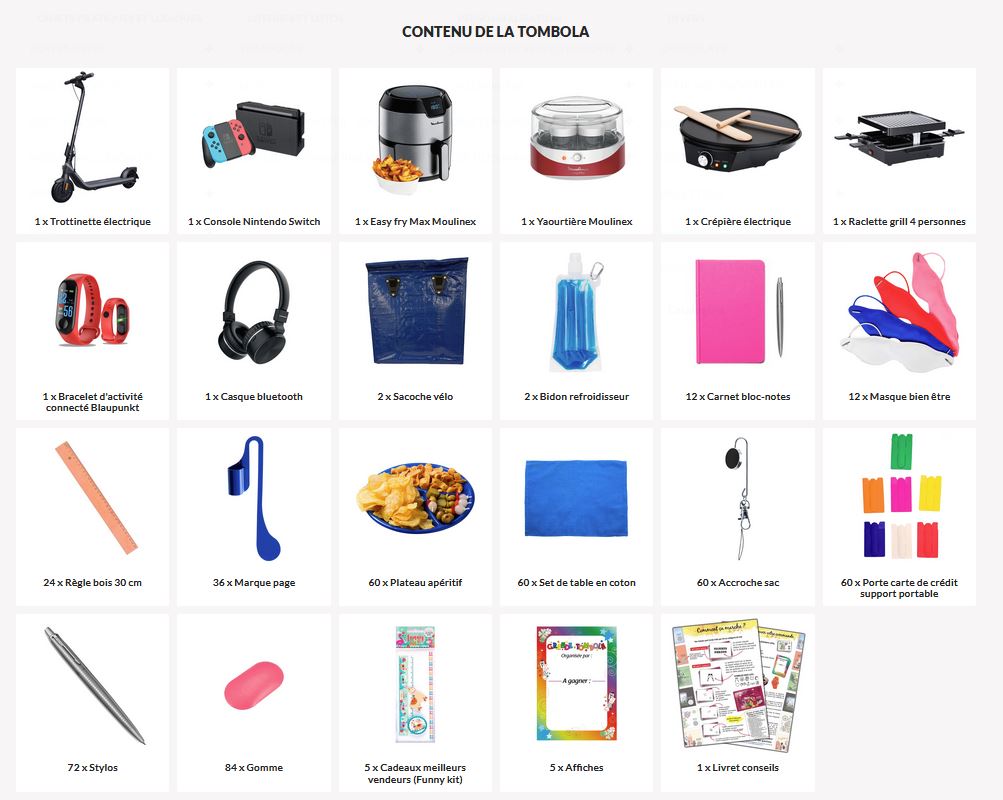 KIT 5 TOMBOLA