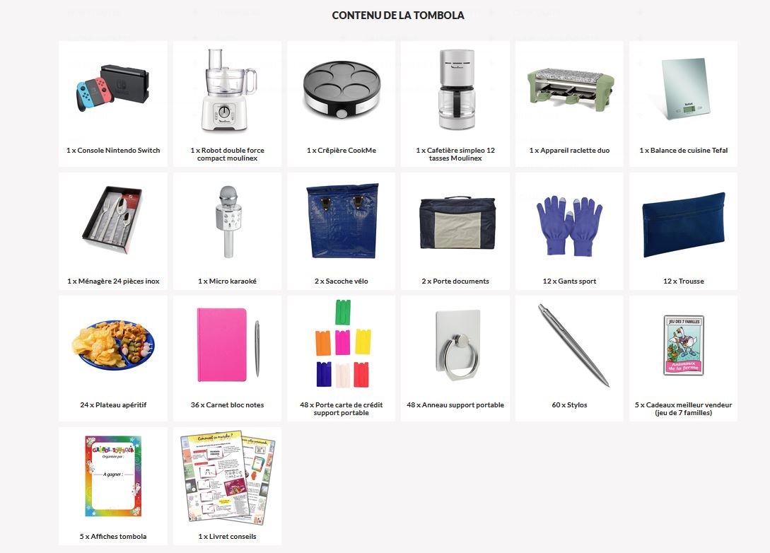 KIT 4 TOMBOLA
